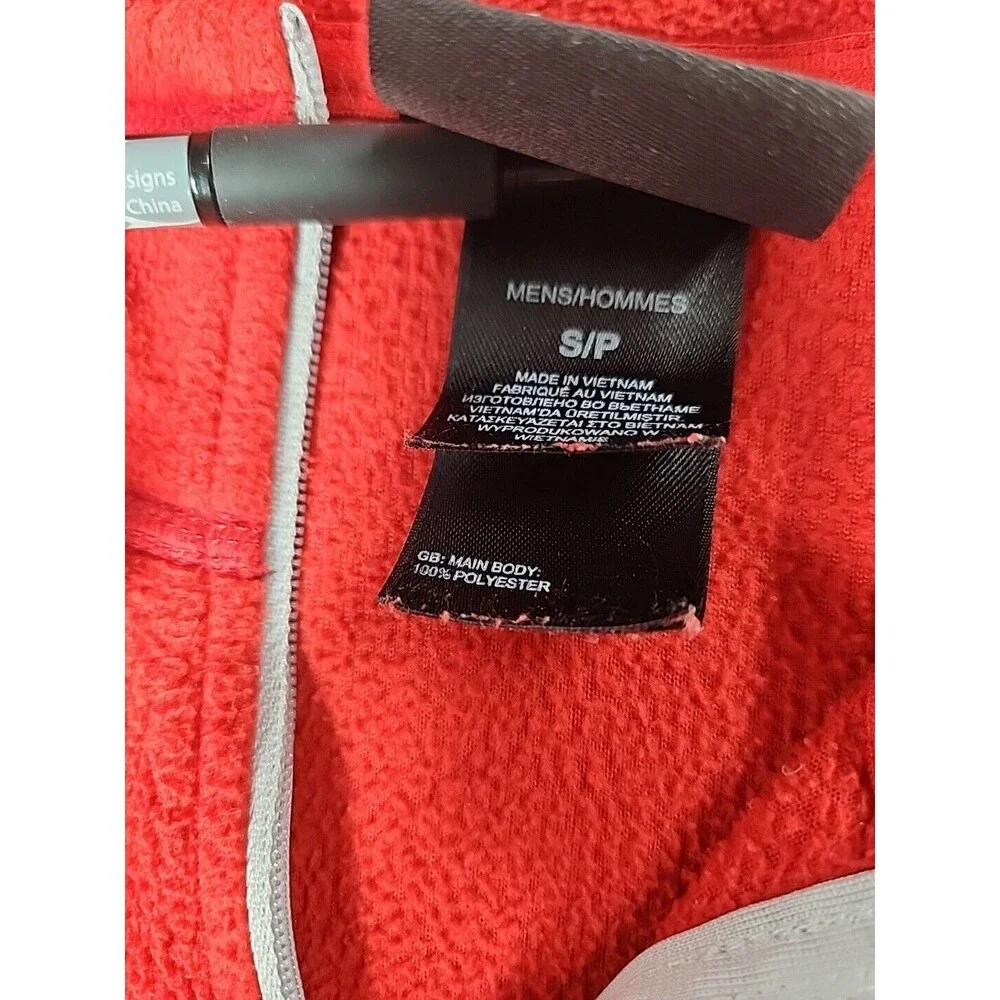 Men's North Face Sweater Red Fleece M 1/4 Zip Outdoors Hike CampHunting Men's S